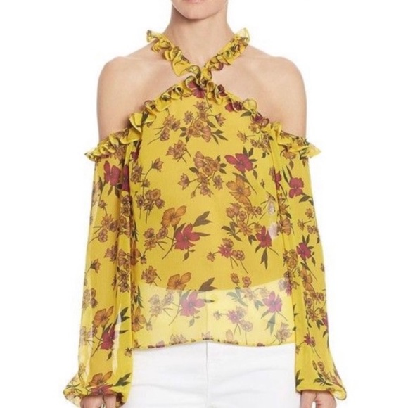 ❤️… Scripted Yellow Floral Top - Picture 4 of 4